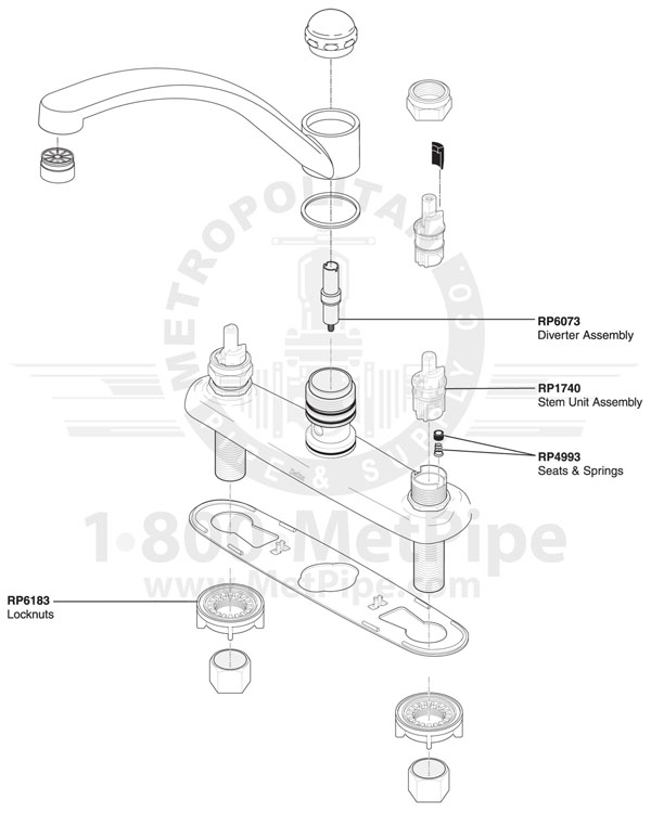 Delta Faucets Rp6073 Div Unit