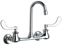 Chicago Faucets 631 Cp Chrome 2 Handle Wall Mounted Adjustable 7