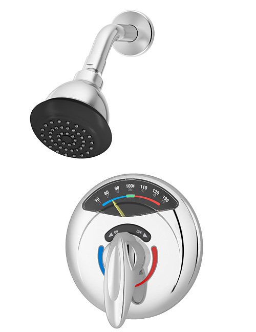 Symmons 1117VTFSB30X Chrome VisuTemp with ClearVue Shower