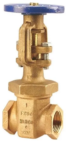 Nibco #T-104-O 1-1/4" 175# Bronze Gate Valve - FNPT