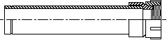 1-1/2" - Orion Acid Waste Clamp Free Extension RLNX x 12 (Sink Tail Piece Extension)