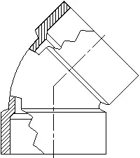3" - Orion Acid Waste Clamp Free 45-Elbow