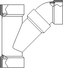 3" - Orion Acid Waste Clamp Free Long Turn TY