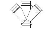 3" x 2" - Orion Acid Waste Clamp Free Double Wye