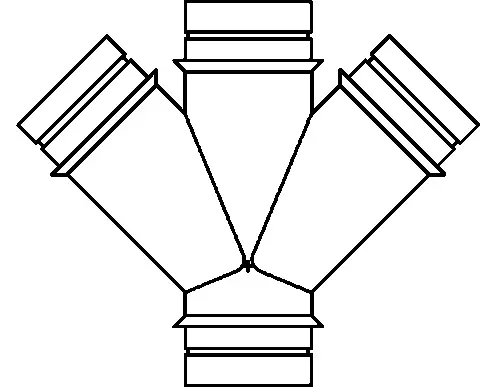 4" - Orion Acid Waste Clamp Free Double Wye
