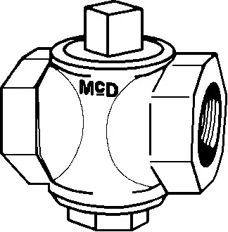 A.Y. Mcdonald #10584 1/4" Bronze Square Head with Check 2 to 5 psi - FNPT
