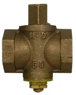 A.Y. Mcdonald #10584 1in Bronze Square Head with Check 2 to 5 psi - FNPT