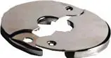Pegasus #F04-150 1-1/2" Chrome Floor & Ceiling Plates Heavy Gauge with Springs - Iron Pipe Size