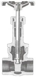 Powell #1832 1/4" SS316 200LB Gate Valve - FNPT
