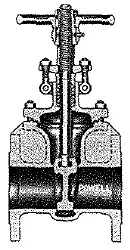 Powell #2456 3in SS316 150LB Gate Valve - Flanged