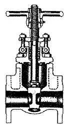 Powell #2491 2in SS316 200LB Gate Valve - Flanged