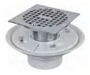 American Brass #49871 2" x 3" Chrome Shower & Floor Drain
