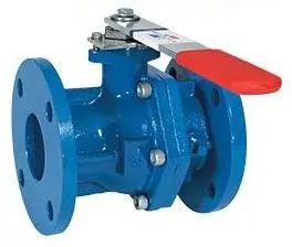 American #3700 8in Cast Iron Full Port Ball Valve - Flanged