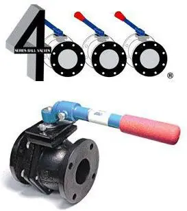 American #4000 2-1/2" Cast Iron Full Port Ball Valve - Flanged