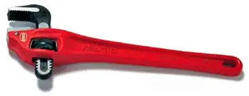 Ridgid #89435 14" Red Heavy-Duty Offset Pipe Wrench