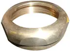 Sanitary Dash #0903002 1-1/4" x 1-1/4" Unfinished Solid Brass Slipnuts