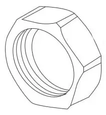 Sloan Valves #H-550 Couplting Nut