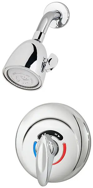 Symmons #1-100-X Chrome Safetymix 1-Handle Tub & Shower Faucet