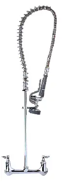 T&S Brass #B-0113 Easy Install 2-Handle Deck-Mount Pre-rinse Unit