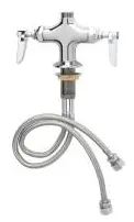 T&S Brass #B-0200-LN 2-Handle Deck-Mount Double Pantry Faucet