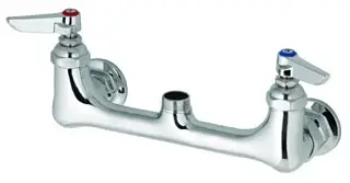 T&S Brass #B-0230-LN 2-Handle Wall-Mount Mixing Faucets