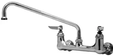 T&S Brass #B-0231 2-Handle Wall-Mount Mixing Faucets