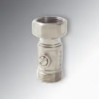 Viega Pex #15031 Nickel Svc Circuit Ball Valve, Svc X Svc, Svc X Svc