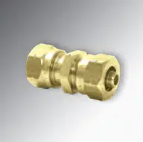 5/16" - Viega Pex #19013 Bronze Svc Compression Coupling, Pex X Pex