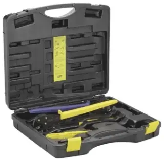 1/2", 3/4" - Viega Pex #56000 Starter Pex Press Tool Set W/ 1/2In & 3/4In Tools & Cutter & Carrying Case