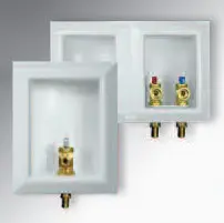 1/2" - Viega Pex #57101 Pex Press Washing Machine Outlet Box, Washing Machine Outlet Box With 1/2 Pex Pressvalves