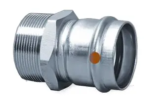 3/4" x 1/2" - Viega Stainless Steel ProPress #85020 304 Male Adapter