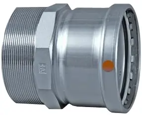 2-1/2" - Viega Stainless Steel ProPress #85060 XL-S 304 Male Adapter