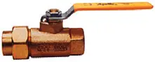 Apollo #70-402-01 3/8" Bronze Ball Valve (Single Union End x ) - Sweat