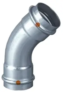 1-1/4" - Viega Stainless Steel ProPress #85460 304 45-Elbow