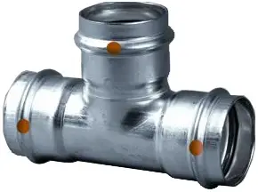 1-1/2" x 1/2" - Viega Stainless Steel ProPress #85690 304 Tee