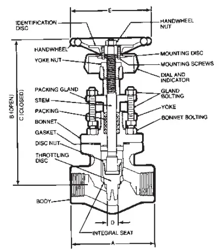 Vogt #12443 1in 800# A105 Forged Globe Valve - FNPT