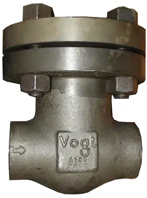Vogt #SW4835 3/4" 800# A105 Forged Swing Check Valve for Horizontal or Vertical Flow - Weld