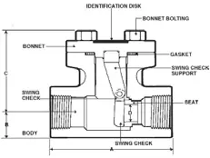 Vogt #SW718 3/4" 800 Class Forged Check Valve - Weld