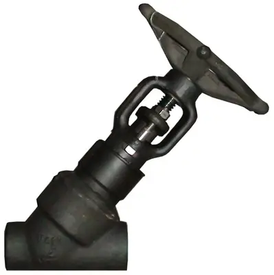Vogt #SW810 3/4" 800# A105 Forged Y-Pattern Globe Valve - Weld