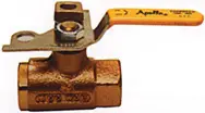 Apollo #75-103-01 1/2" Bronze Padlocking Ball Valve Less Automatic Drain Option - FNPT
