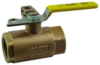 Apollo #75-104-41 3/4" Bronze Padlocking Ball Valve with Automatic Drain Option - FNPT