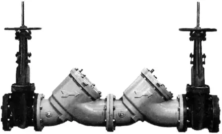 Watts Valves #0387048 4" Double Check Backflow Preventer 709OSY-RW
