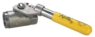 Apollo #76-503-01 1/2" Stainless Steel Ball Valve with Spring Return Handle (Deadman) - FNPT