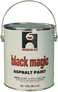 Hercules #45210 1 Gallon Asphalt Paint Black Magic