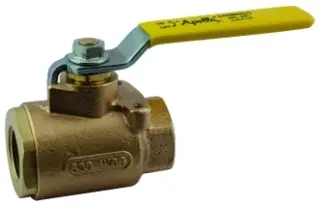 Apollo #77-109-01 2-1/2" Bronze Full Port Ball Valve with Standard Lever Handle - FNPT