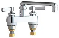 Chicago Faucets #891-CP Chrome 2-Handle Deck Mounted - 4" Centers Faucet