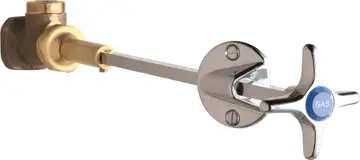 Chicago Faucets #962-VOGCP Chrome 1-Handle Remote Control Laboratory Valves for 45 Angle Panels