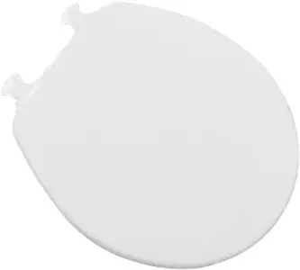 Church Seats #540-000 White Closed Front Molded Wood Seat with Cover