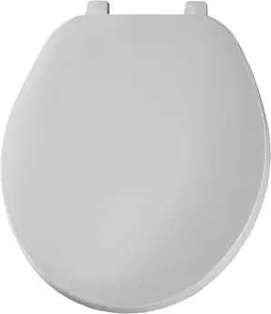 Church Seats #70TL-000 White Residential Closed Front Plastic Seat with Cover