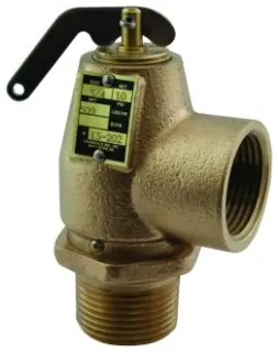 Conbraco Valves #13-202-B15 1" ASME Low Pressure Steam "Pop Safety" Boiler Valve (M x F)